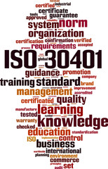 ISO 30401 word cloud