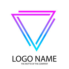 Logo triangle. Gradient logo for your company.