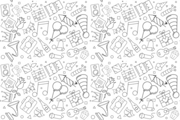 Vector party pattern. Party seamless background