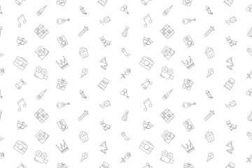 Vector party pattern. Party seamless background