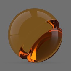 Orange glass