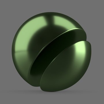 Green anodized metal
