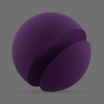 Purple matte surface