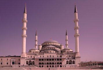 Kocatepe mosque in ankara the capital city of turkey - obrazy, fototapety, plakaty