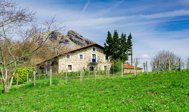 Basque rural tourism in a beautiful landscape
