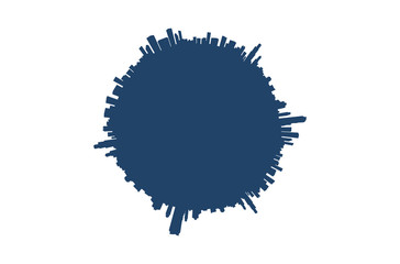 sfondo, case, vettoriale, skyline, 