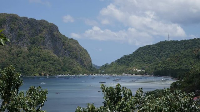 Mountain view of El Nido bay, Palawan, Philipinnes
