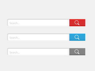 Search bar template. Internet searching. Web-surfing interface. Vector illustration