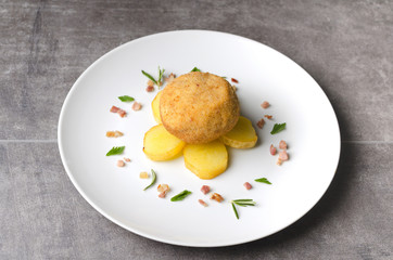 Spinach sponge cake for gourmet decoration