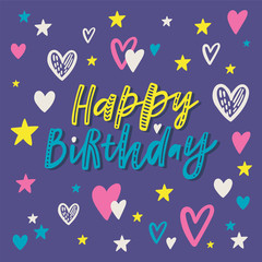 Happy birthday greeting card