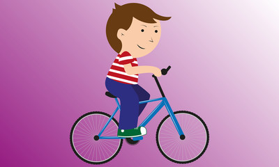 Niño en bicicleta