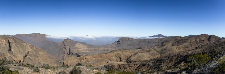 View during a hike in Jabal Akhdar, Oman