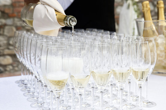 wedding wine closeup