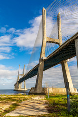 Vasco da Gama bridge in Lisboa