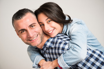 Fototapeta premium Father and daughter
