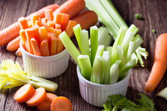 Healthy food - celery and carrot