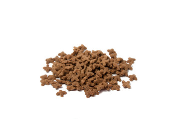 Cat food isolated on the white