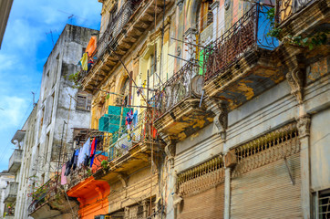 old quarters in the Cuban capital of Havana