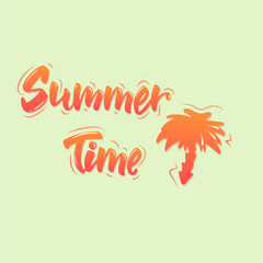 summer time lettering