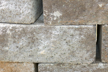 Part of the wall of old straight stones