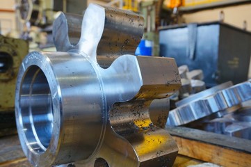 gear on the rack after milling