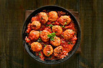 Meatballs with tomato sauce