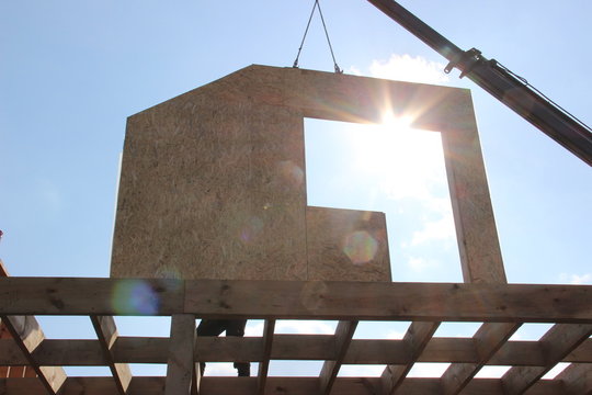 Construction of a Frame building or a house
