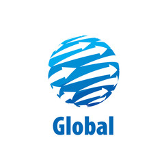 vector logo globe