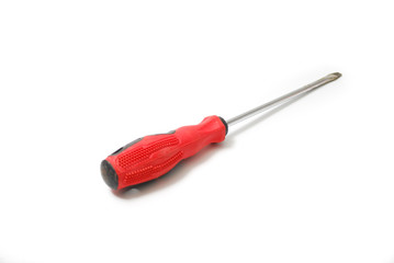 Screwdriver on isolated white background