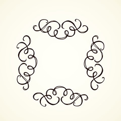 Vignette. Vector drawing