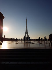 Eifelturm mit Sonnenuntergang