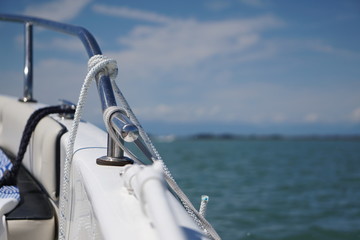Bootsfahrt in der Lagune von Venedig