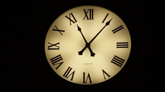 1hr HD Vintage Clock Tower Time-lapse 11 to 12