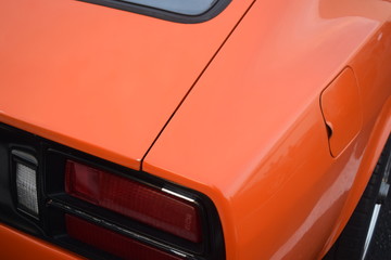 Orange Sportscar Rear