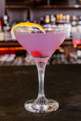 Fresh cocktail juice made of oranges and other summer fruits