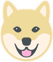 Shiba comic head