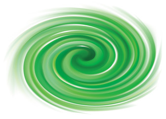 Vector background of bright green swirls