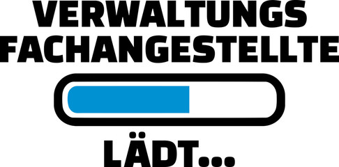 Administrative assistant female loading bar german