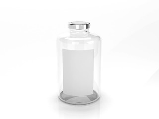 3d rendered bottle