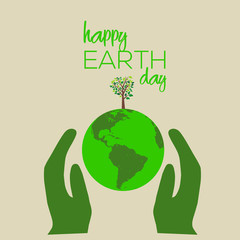 Earth day background concept. Save the  . 
 Vector illustration