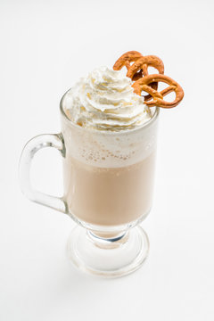 latte with whipped cream