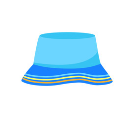 Fototapeta premium Panama hat. Isolated on white background. Vector illustration.