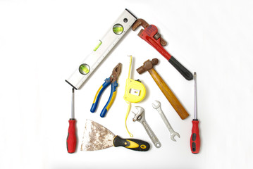 Assorted work and home tools