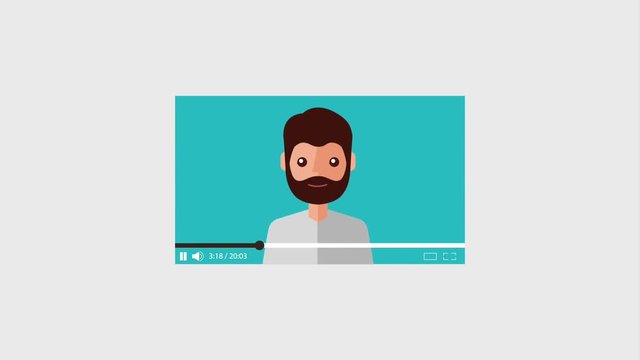 blogger beard man video loved it and like animation hd