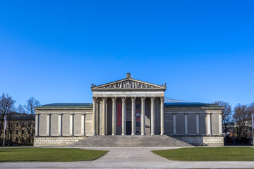 Obraz premium Korinthische Staatliche Antikensammlung, Ionische Glyptothek, Königsplatz, München 