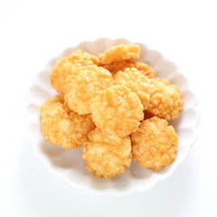 Japanese food, deep fried rice crackers