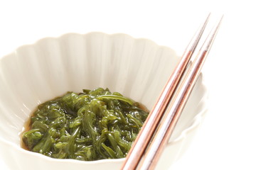 Japanese food, seaweed and vinegar sauce