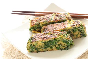 Japanese food, seaweed in Tamagoyaki