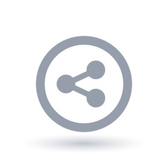 Share icon. Social link symbol.