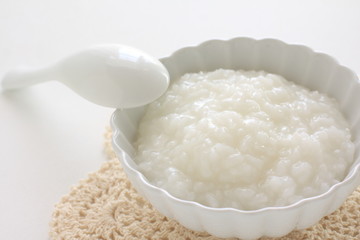 Chinese food, rice porridge for healthy breakfast image